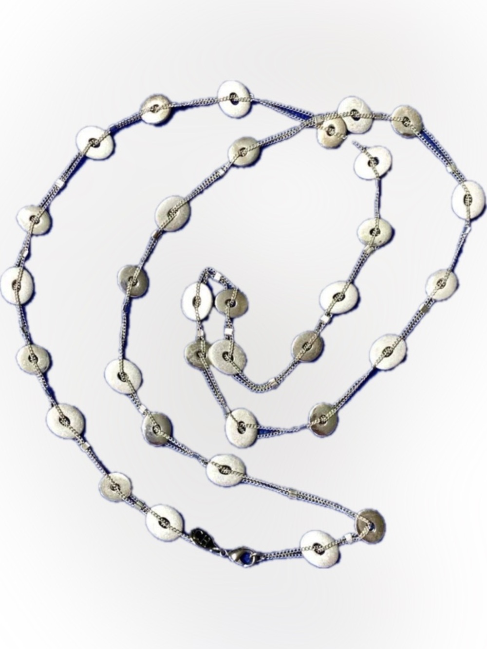 Carolina Herrera Silver Disc Station Necklace - Women Jewelry